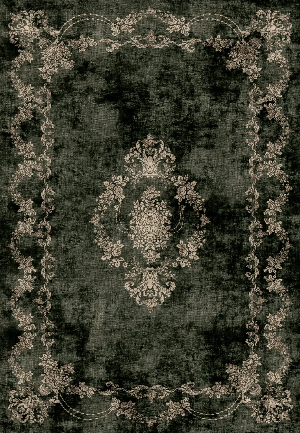 Wilton szőnyeg - Taknis (sötétzöld)