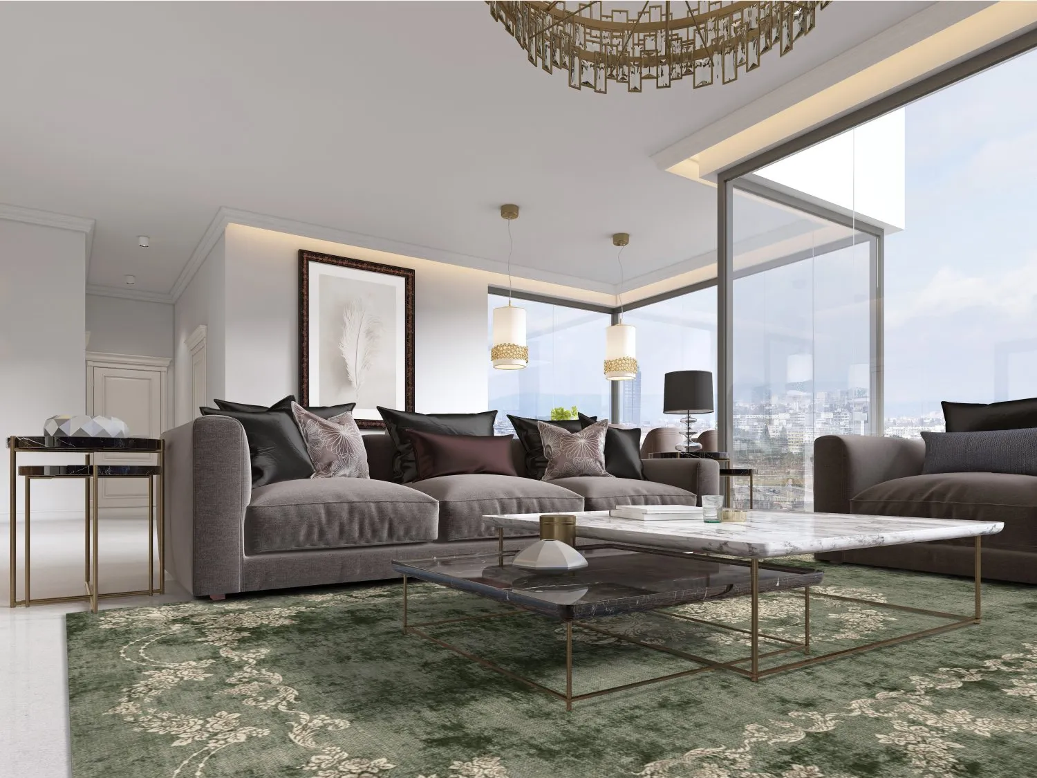 Wilton szőnyeg - Taknis (zöld)