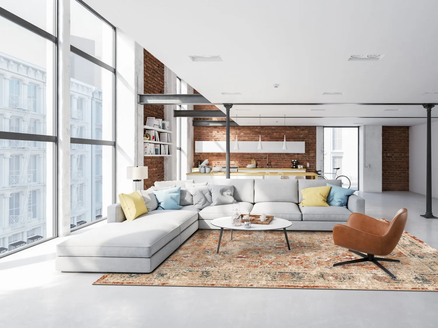 Wilton szőnyeg - Douz (piros/többszínű)