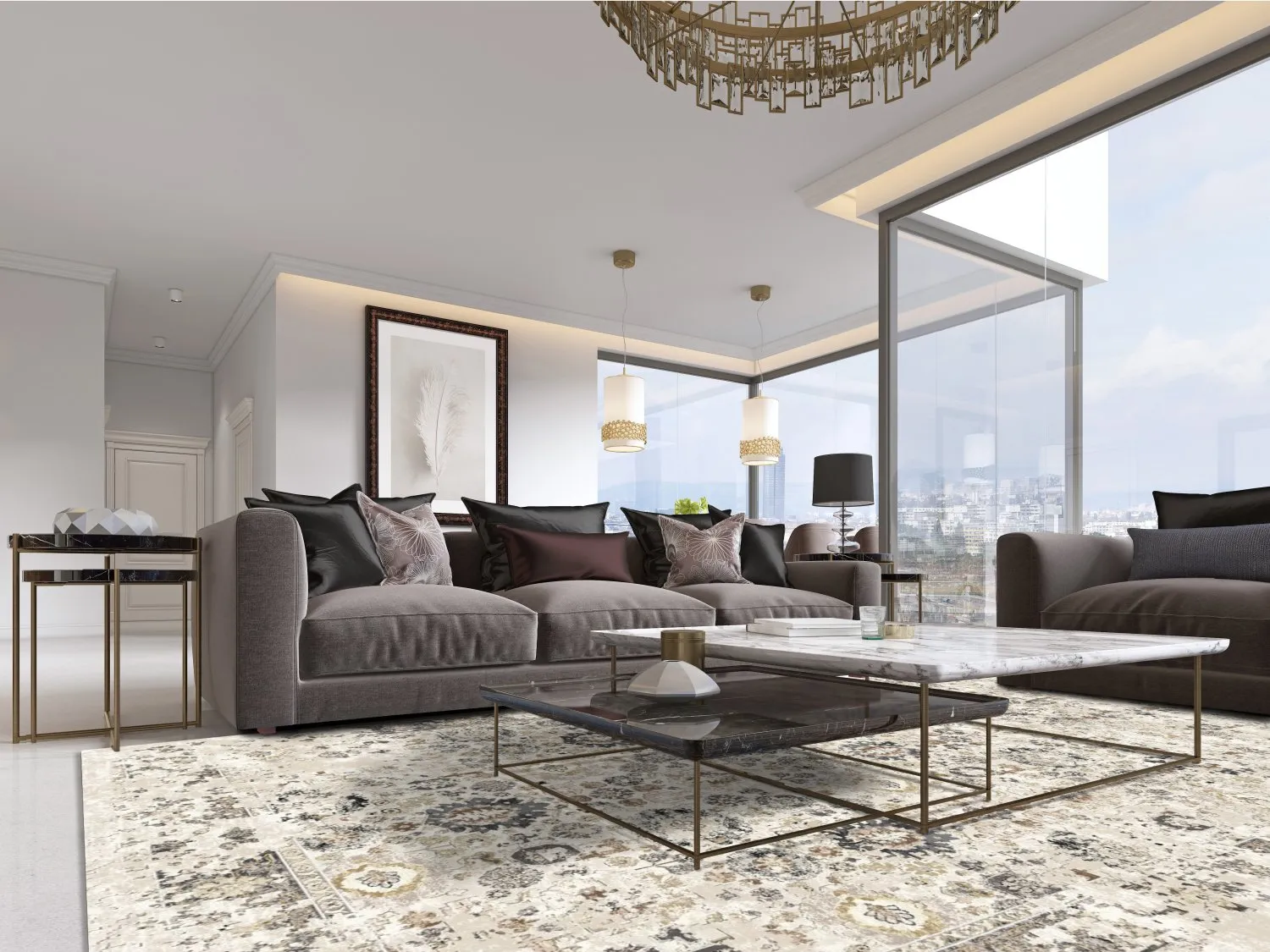 Wilton szőnyeg - Toujane (szürke)