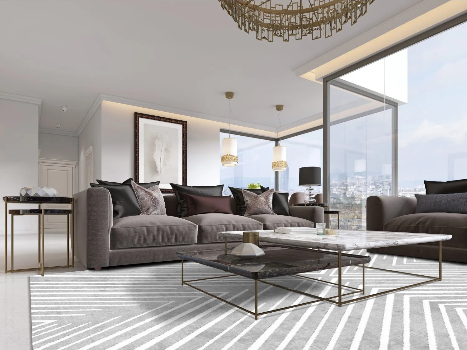 Wilton szőnyeg - Amorgos (szürke)