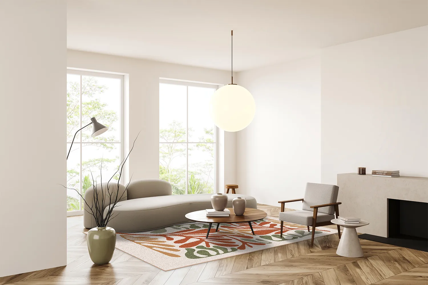 Wilton szőnyeg - Fern (bezs/multi)