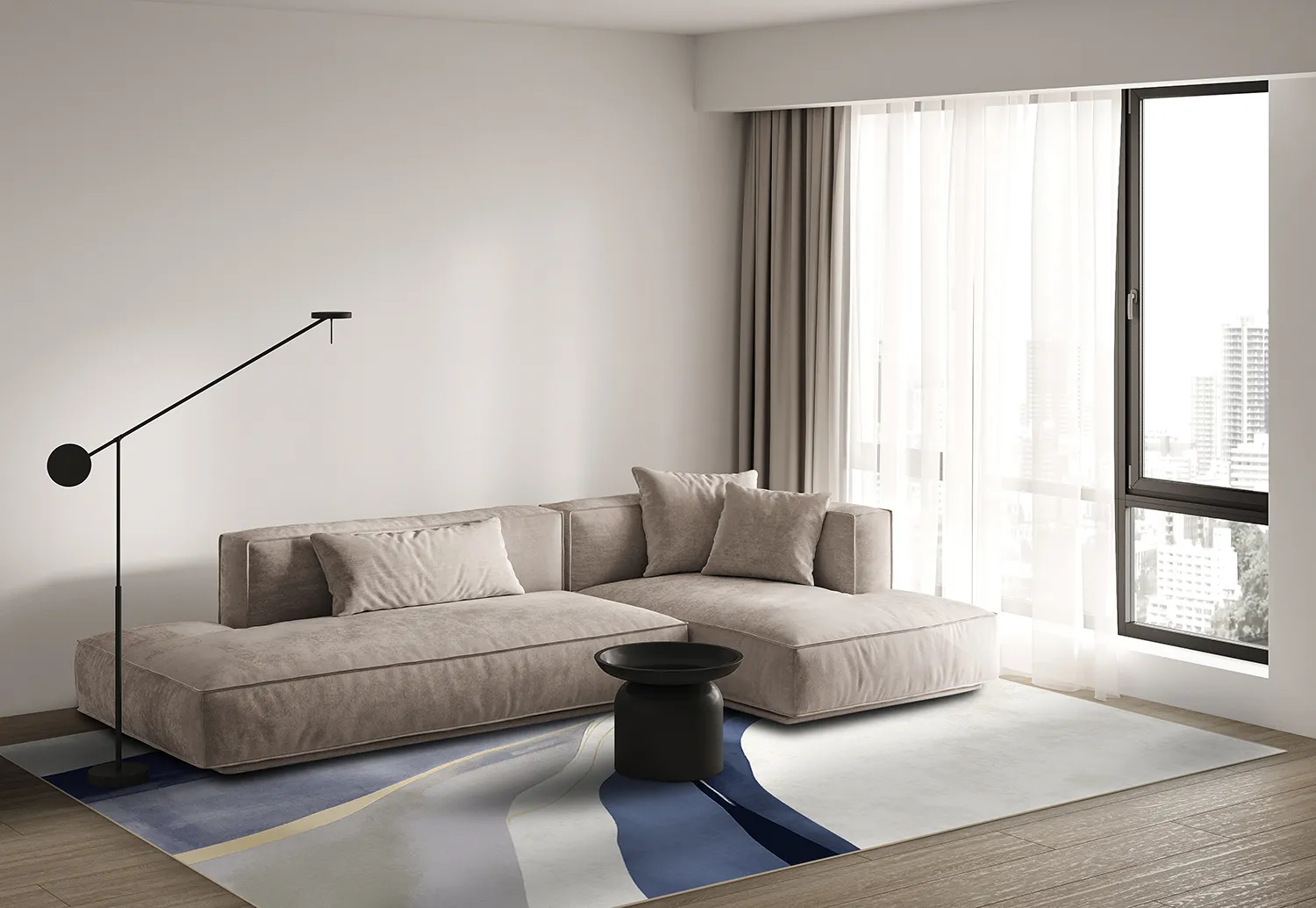 Wilton szőnyeg - Minerva (kék/multi)