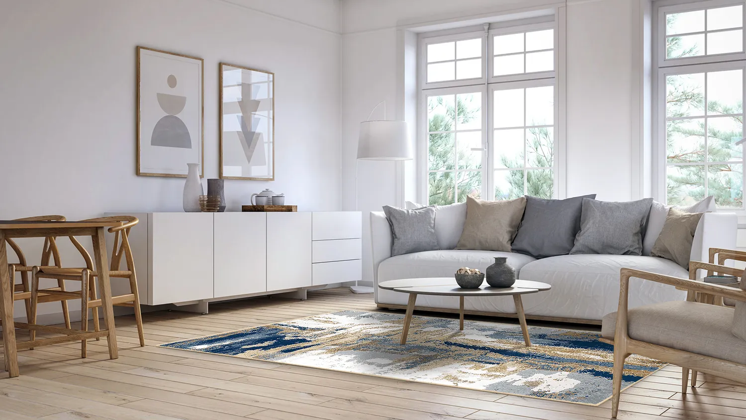 Wilton szőnyeg - Noa (kék/multi)