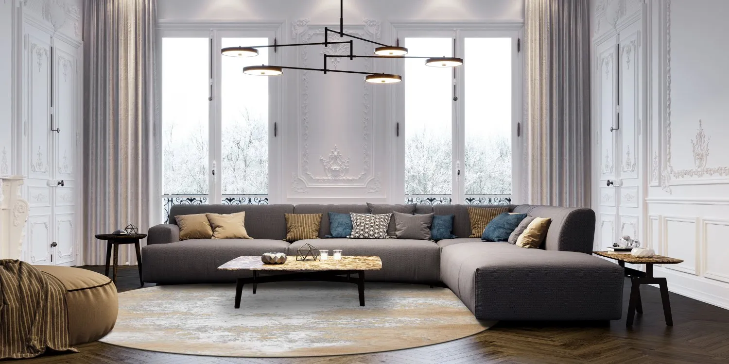 Kerek szőnyeg - Zarzi (bezs)