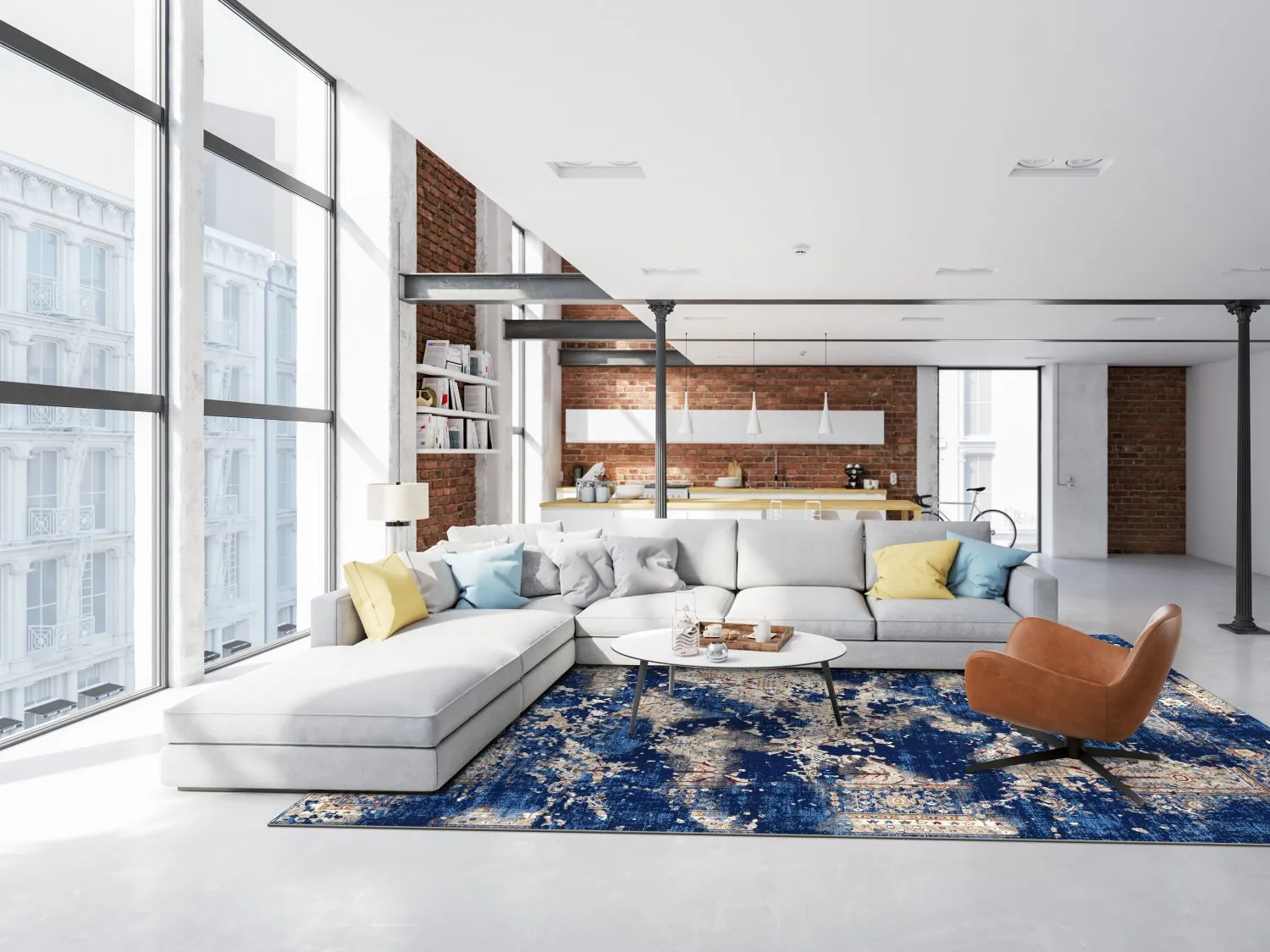 Wilton szőnyeg - Temima (kék)