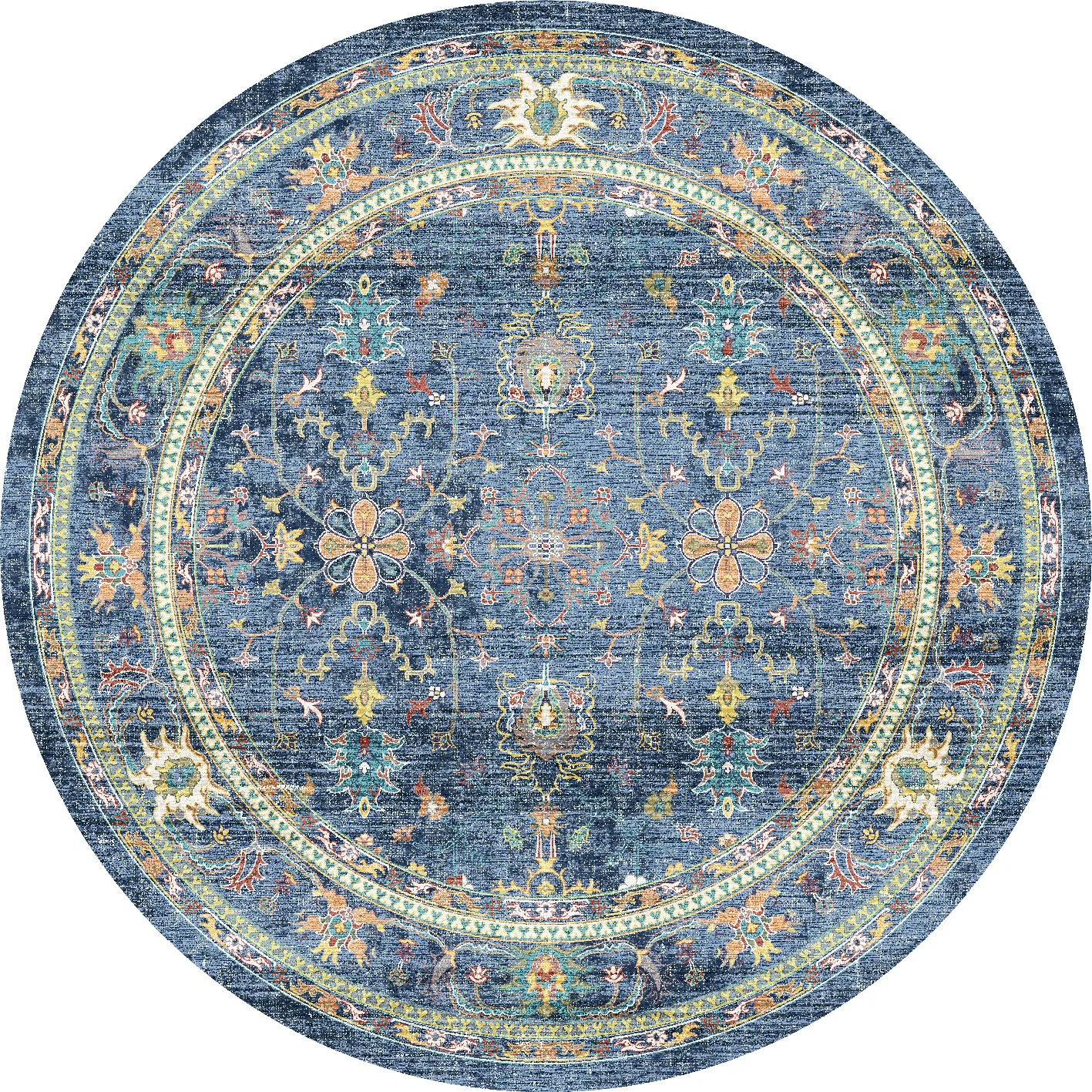 Kerek szőnyeg - Livley (sötétkék)