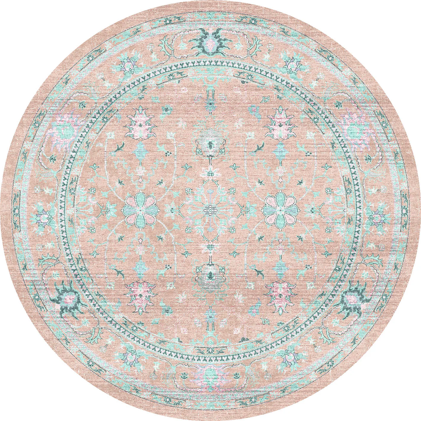 Kerek szőnyeg - Livley (rózsaszín)