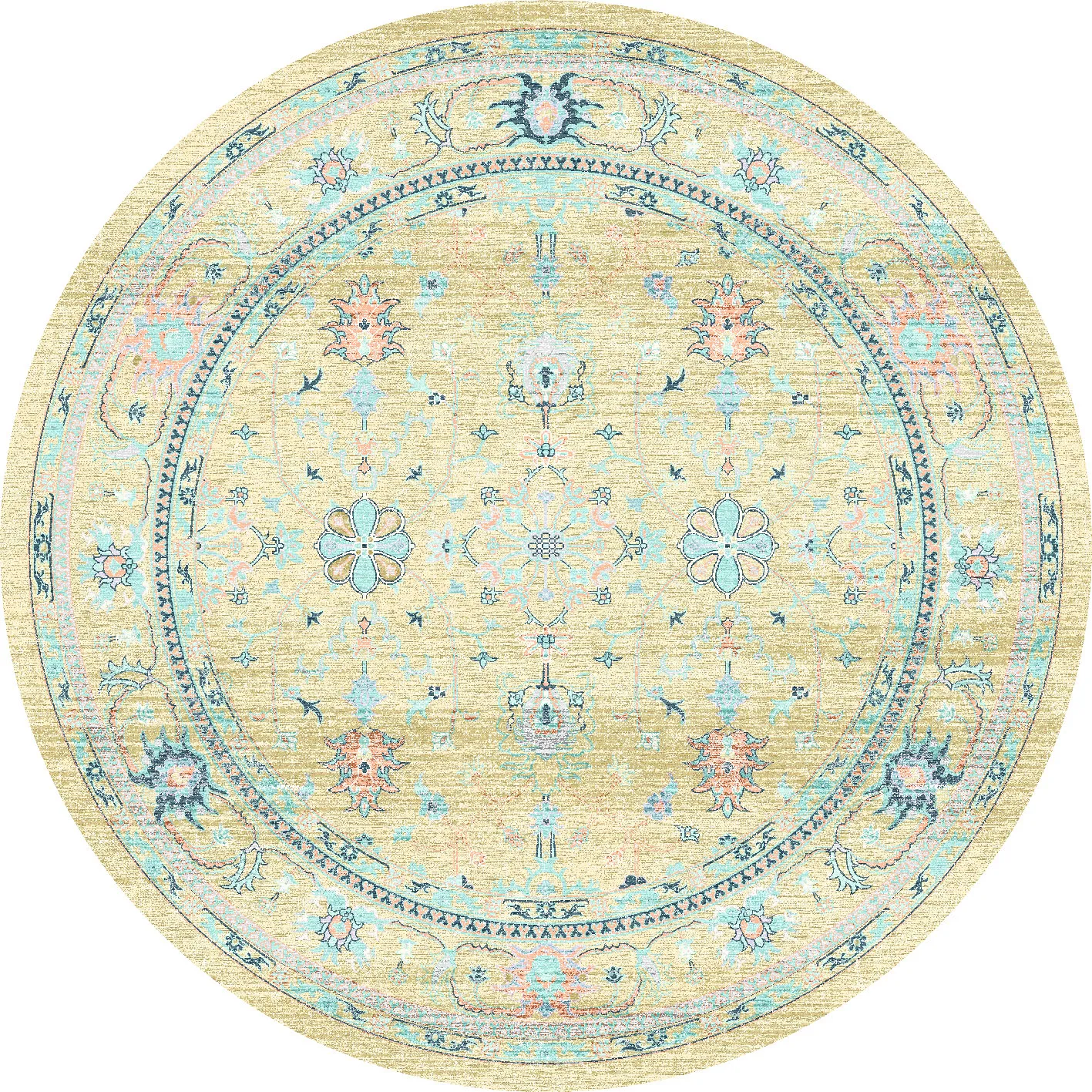 Kerek szőnyeg - Livley (sárga)