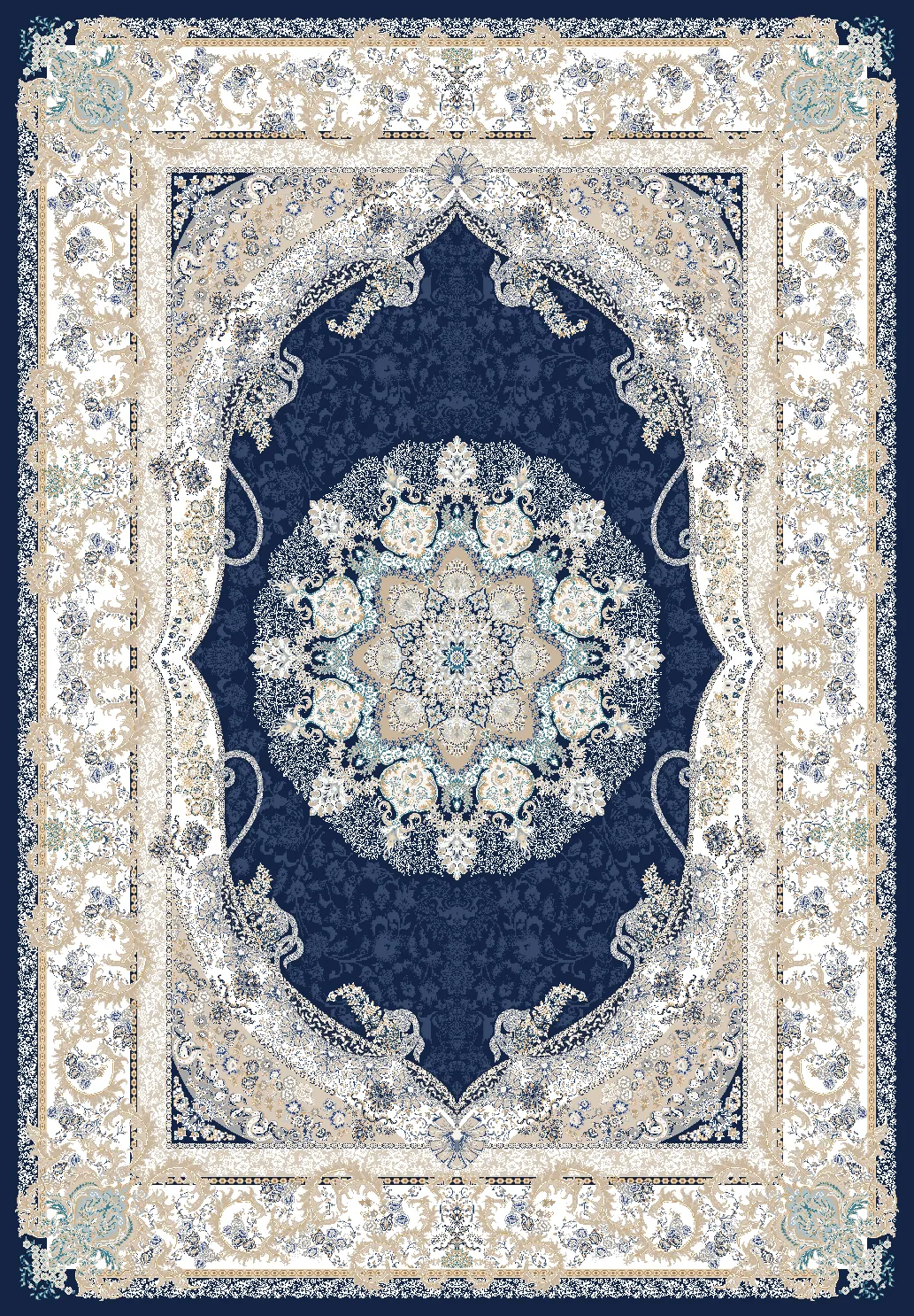 Wilton szőnyeg - Asara (kék)