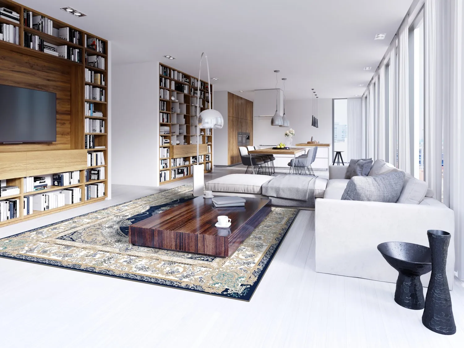 Wilton szőnyeg - Asara (kék)