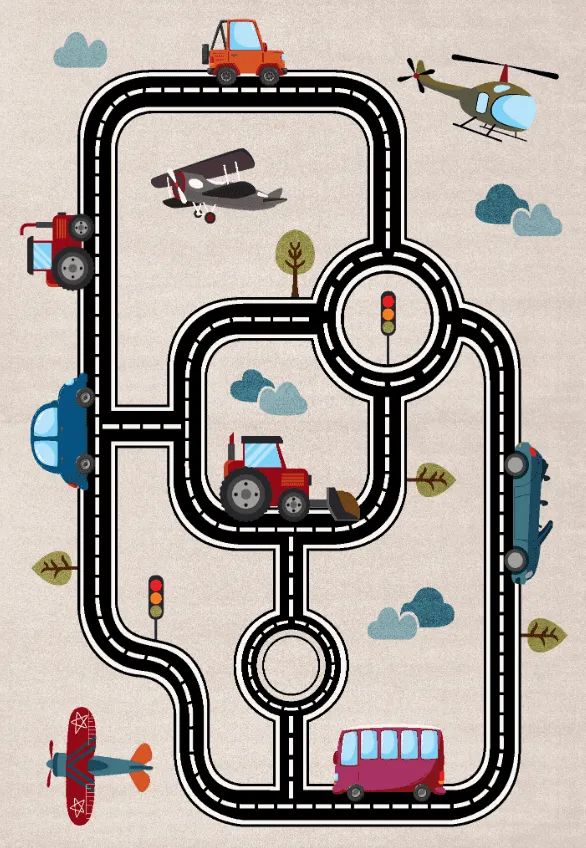 Gyermek szőnyeg - Atlas Teddybear (rosa)