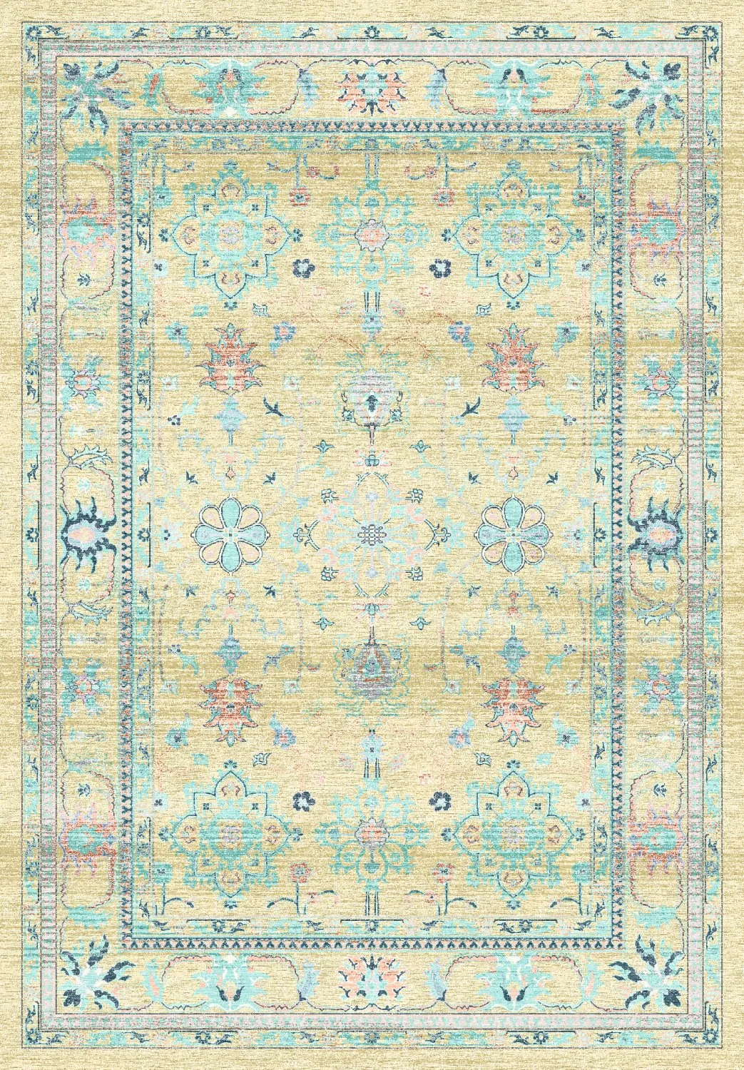 Wilton szőnyeg - Livley (sárga)