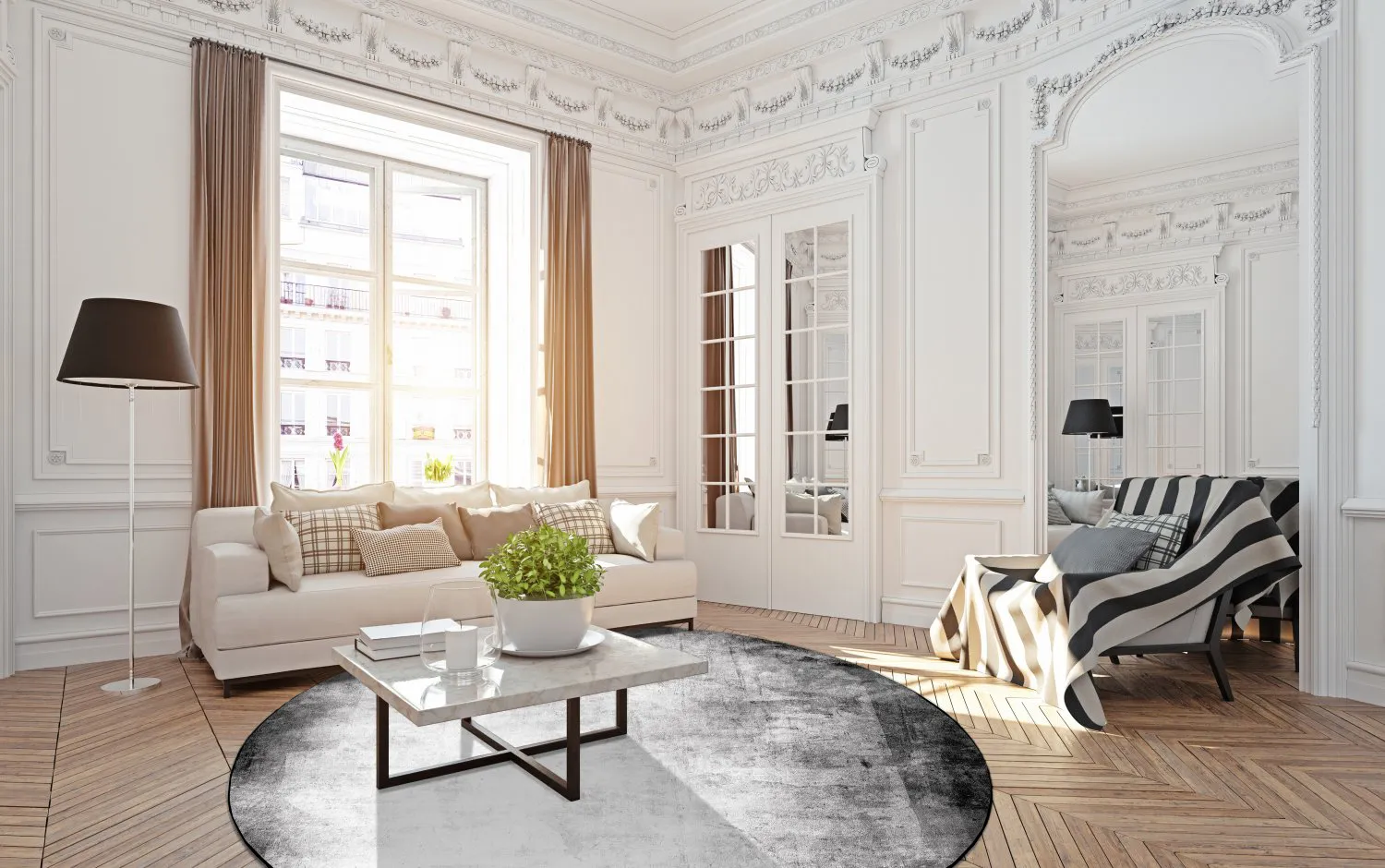 Kerek szőnyeg - Rosia (szürke)