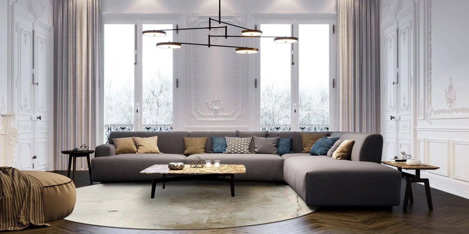 Kerek szőnyeg - Aurelia (bezs)