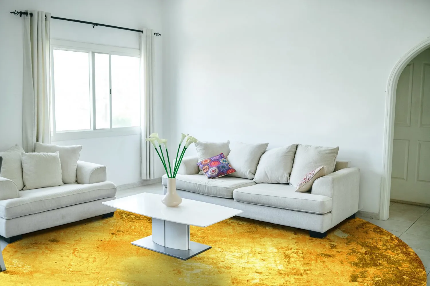 Kerek szőnyeg - Salitto (arany)