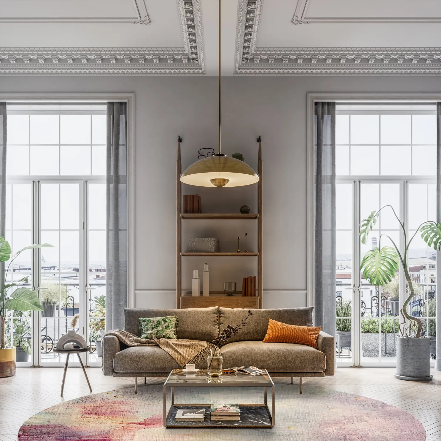 Kerek szőnyeg - Mogoro (többszínű)