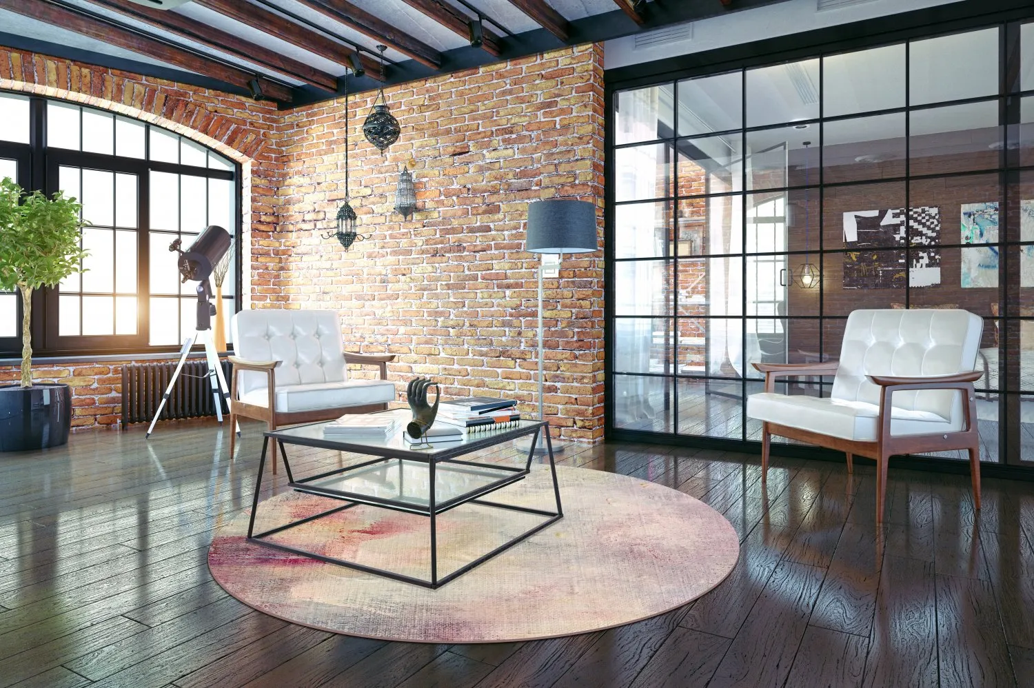 Kerek szőnyeg - Mogoro (többszínű)