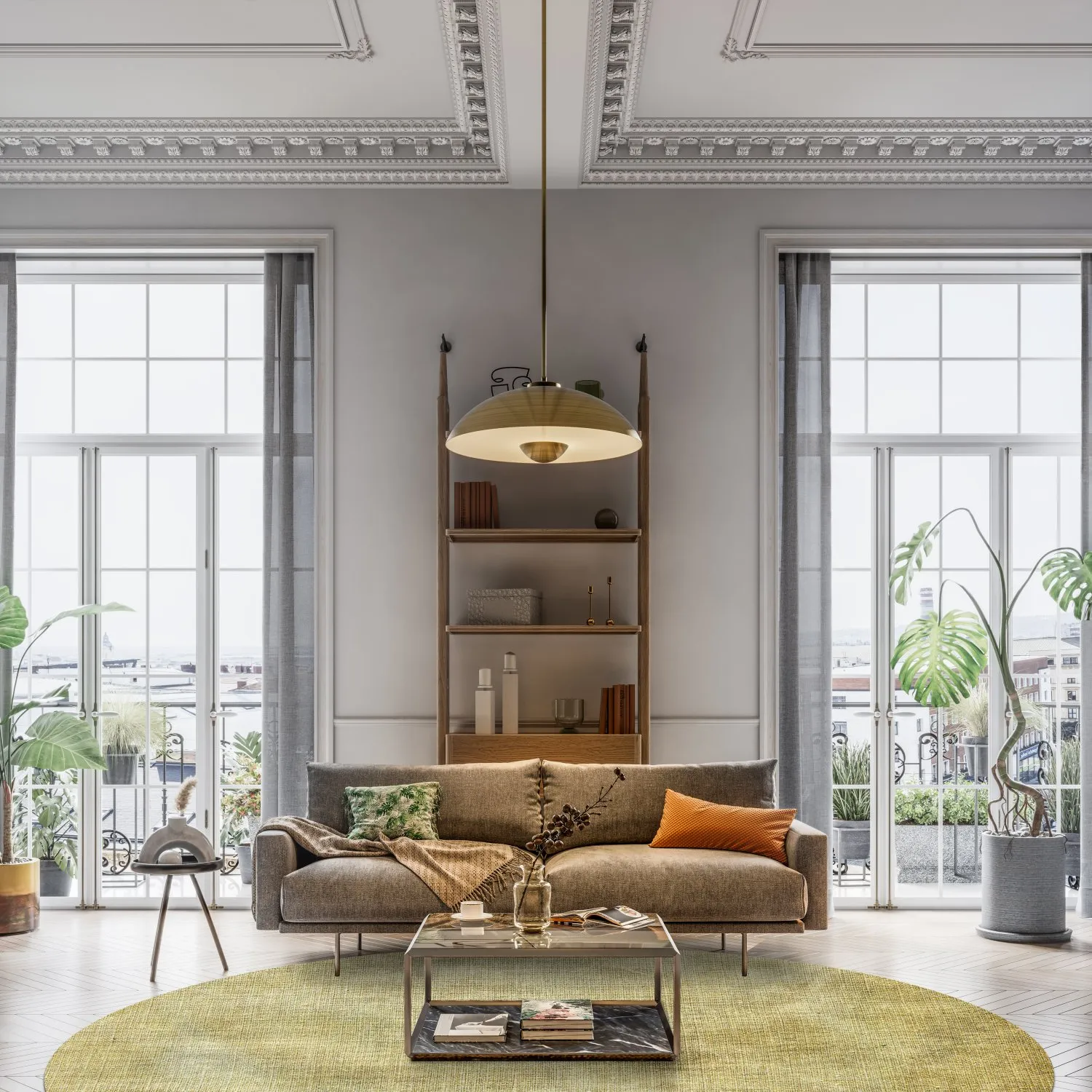 Kerek szőnyeg - Chodos (arany)