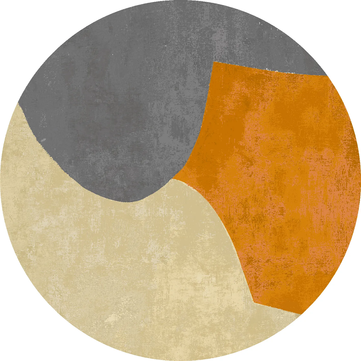 Kerek szőnyeg - Lazio (szürke/többszínű)