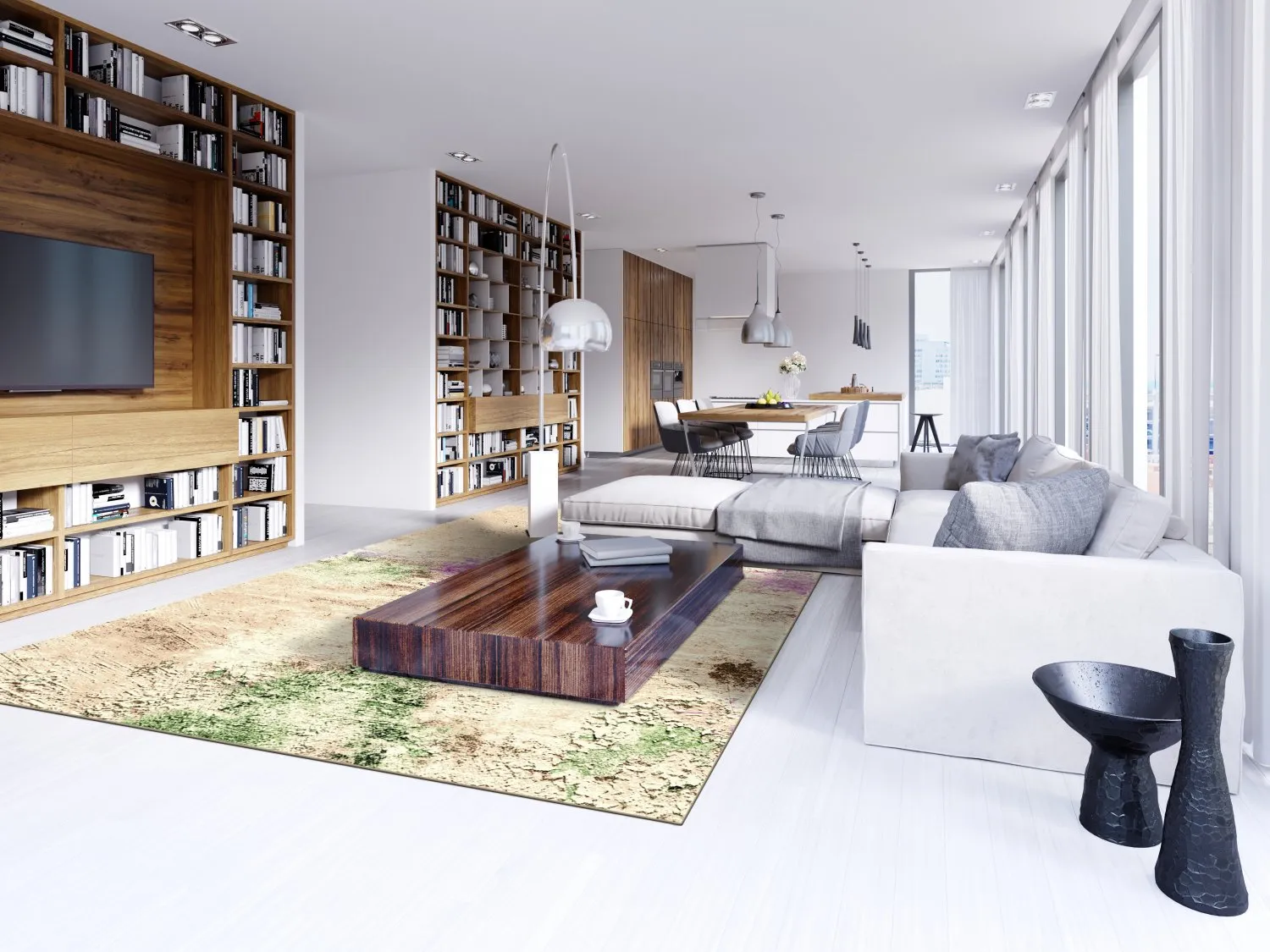 Wilton szőnyeg - Dimos (bezs/többszínű)