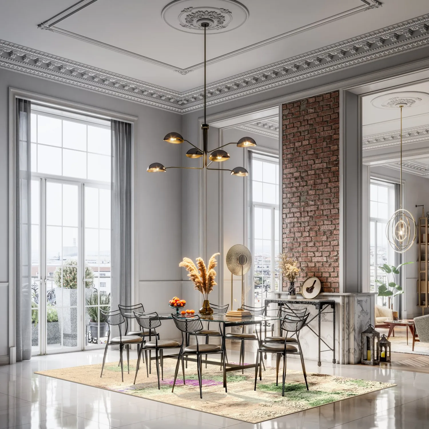 Wilton szőnyeg - Dimos (bezs/többszínű)