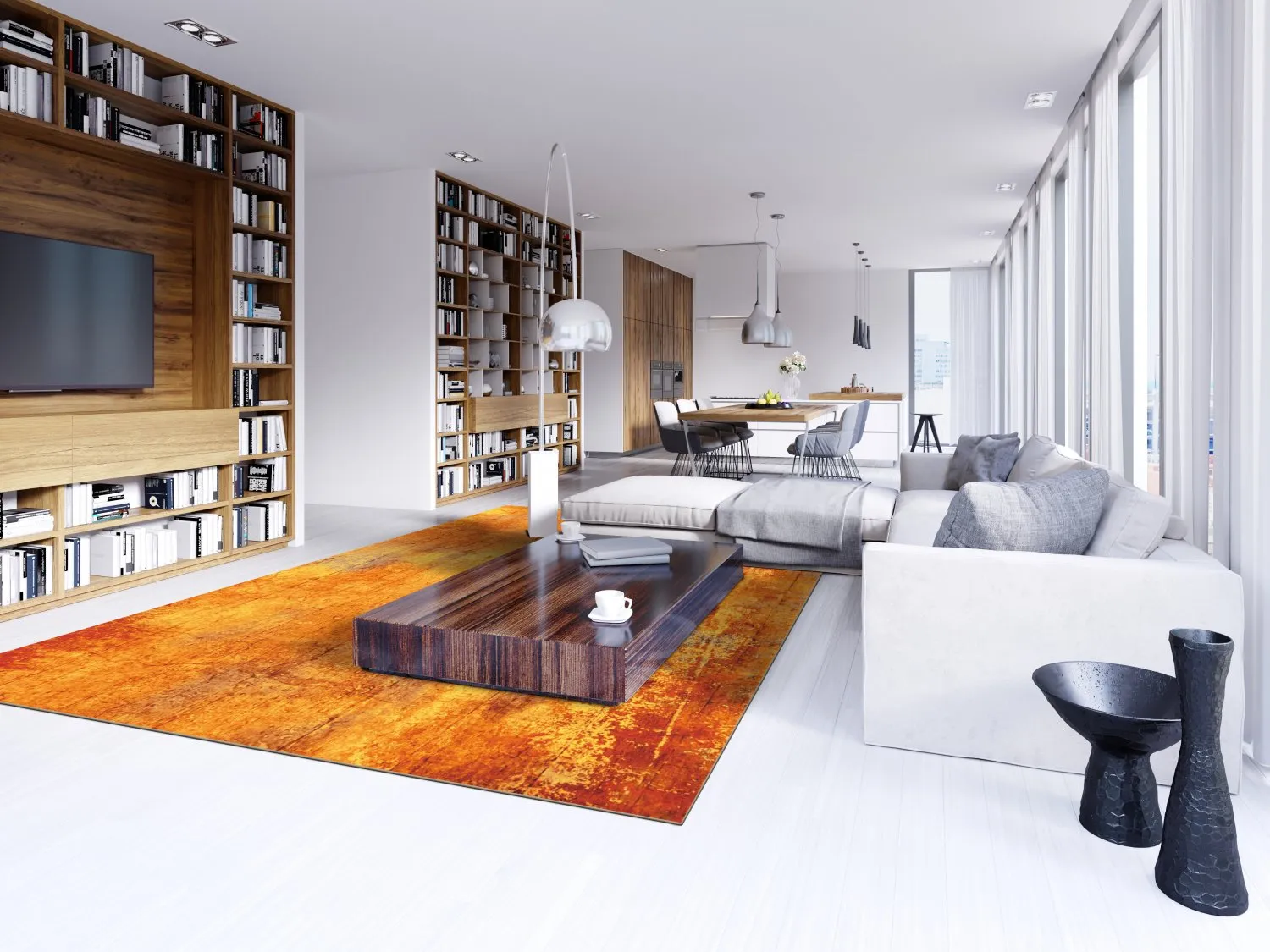 Wilton szőnyeg - Cesano (narancssárga)