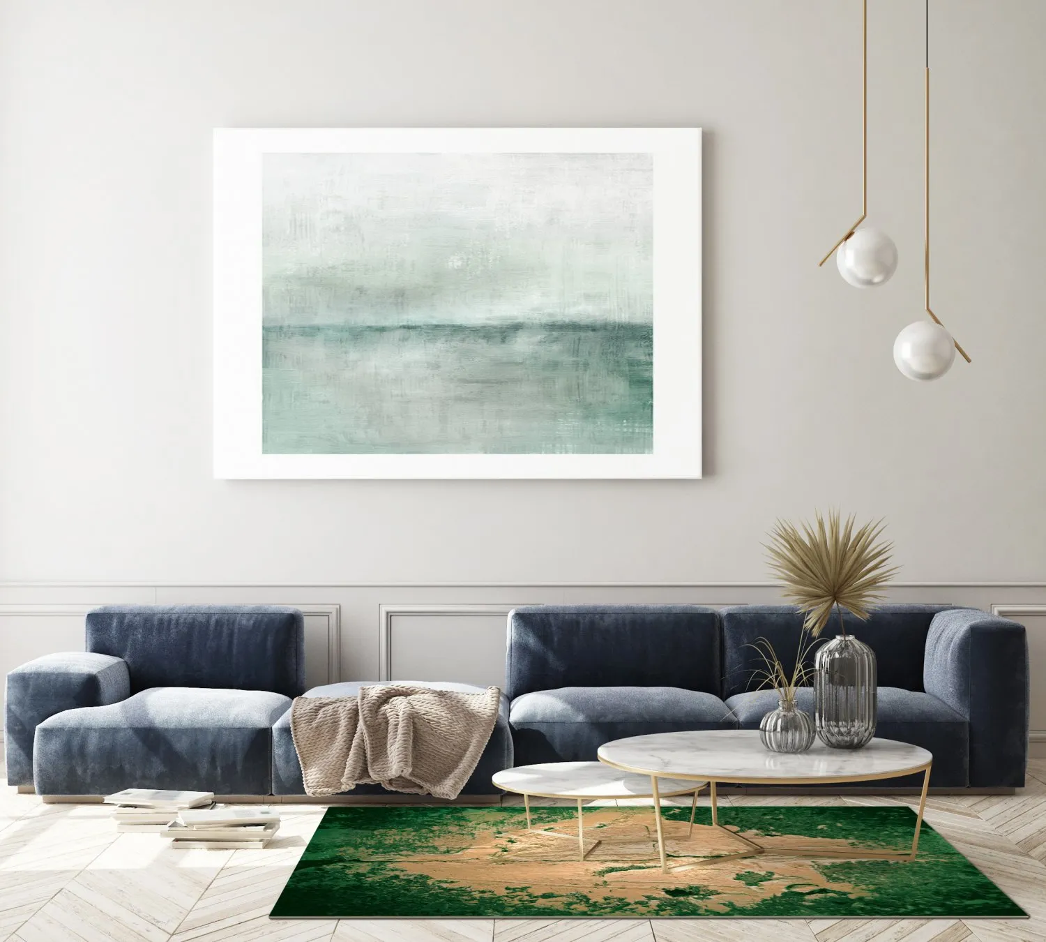 Wilton szőnyeg - Positano (bezs/zöld)