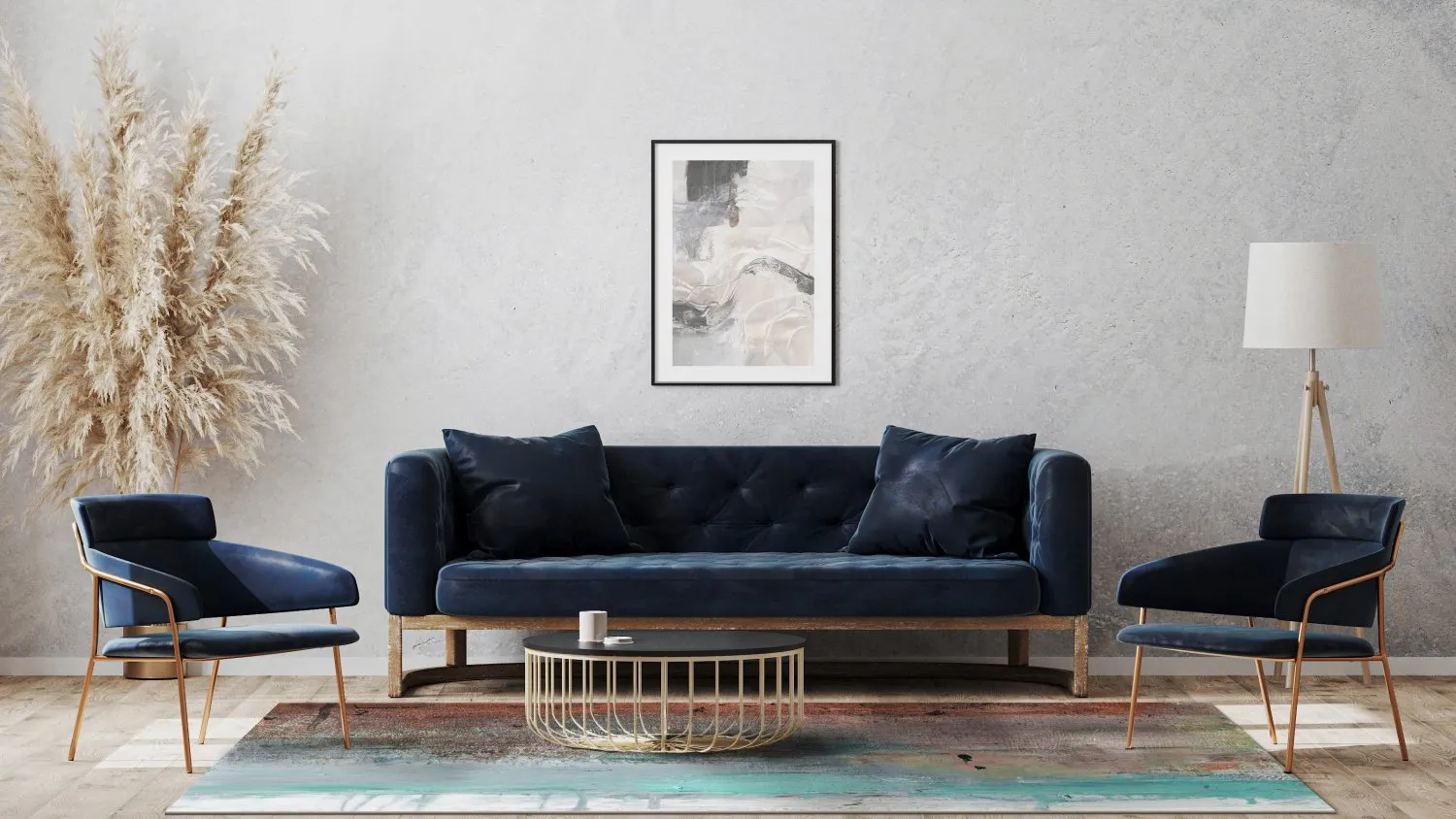 Wilton szőnyeg - Andali (szürke/piros/többszínű)