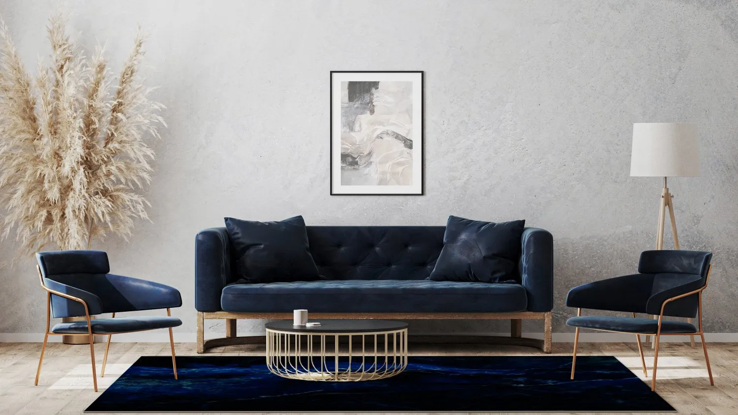 Wilton szőnyeg - Zuani (sötétkék)