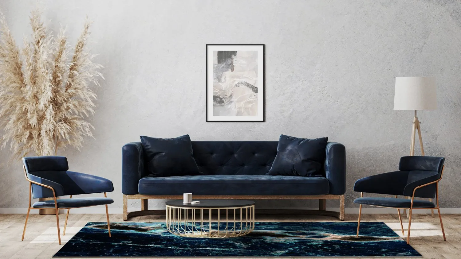 Wilton szőnyeg - Narbolia (kék/többszínű)