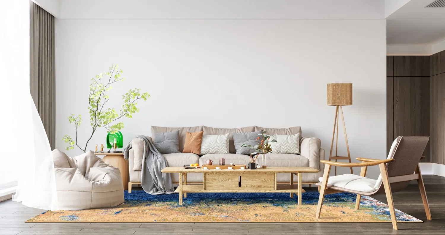 Wilton szőnyeg - Sindia (bezs/kék)