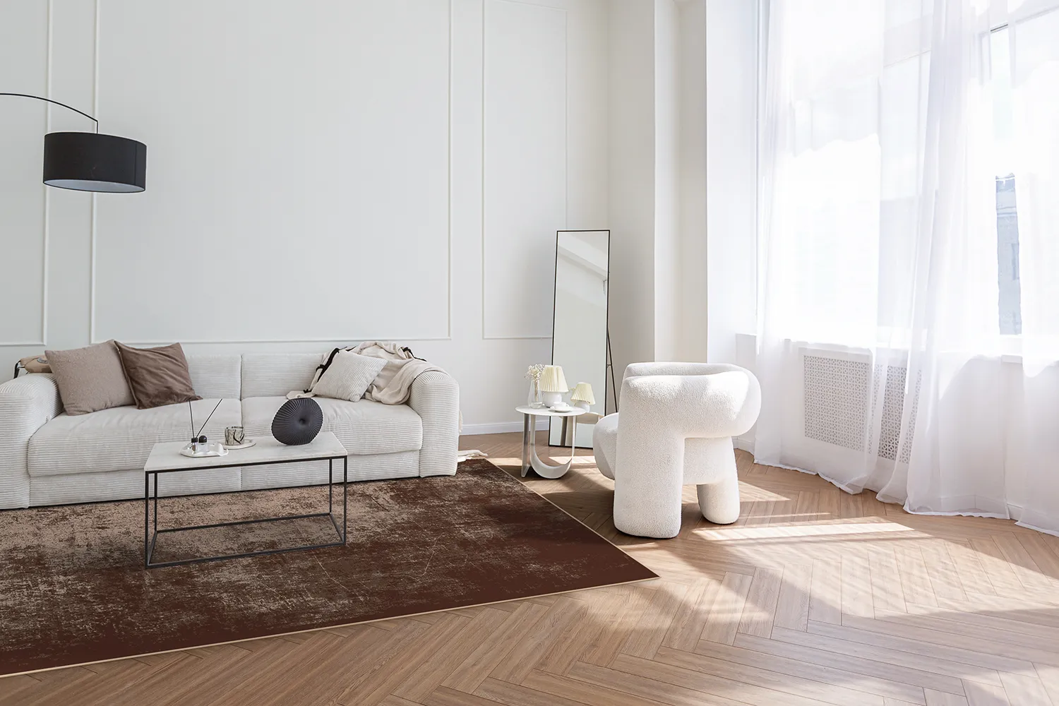 Wilton szőnyeg - Lynton (sötétbarna)