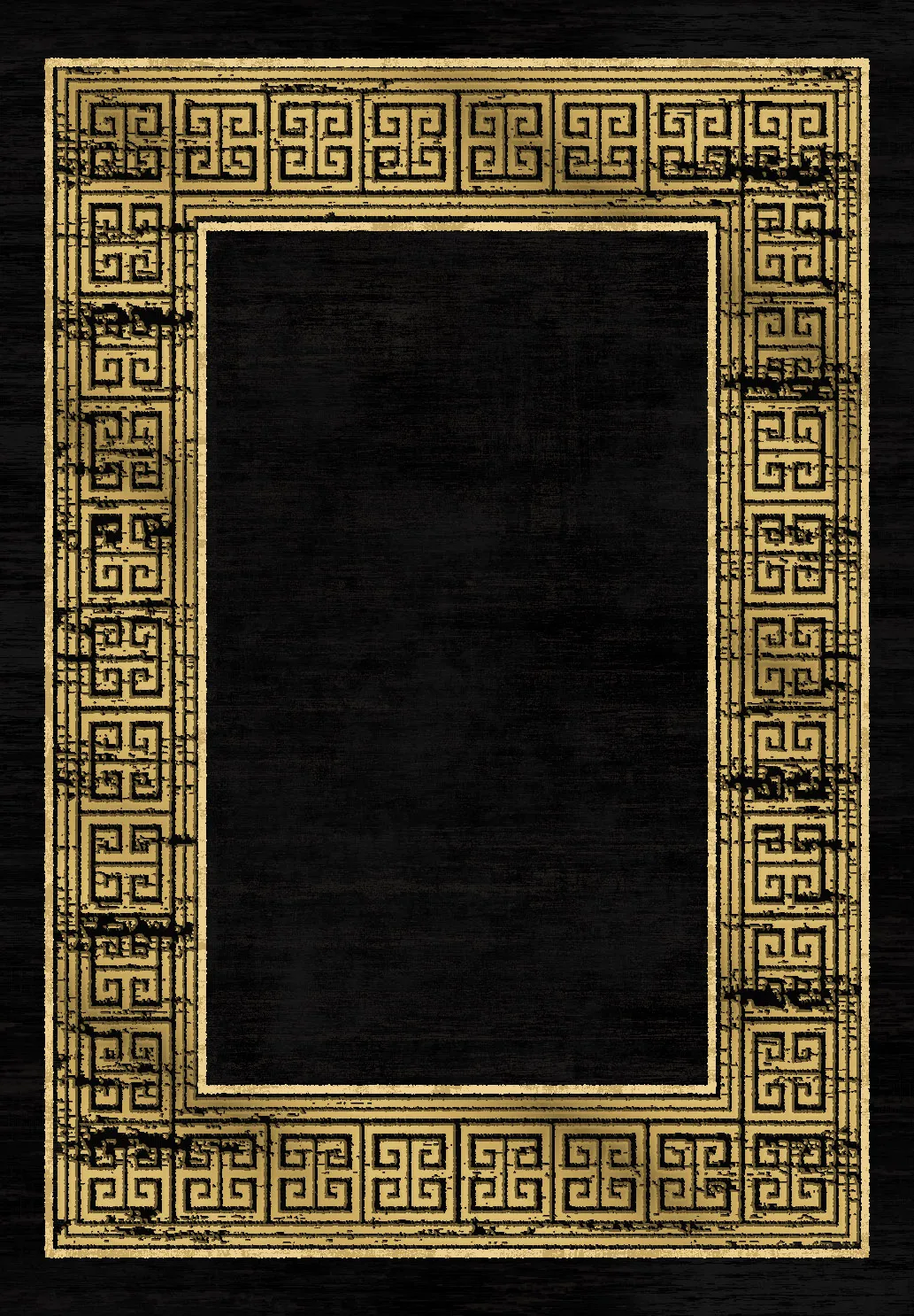 Wilton szőnyeg - Tilos (fekete/arany)