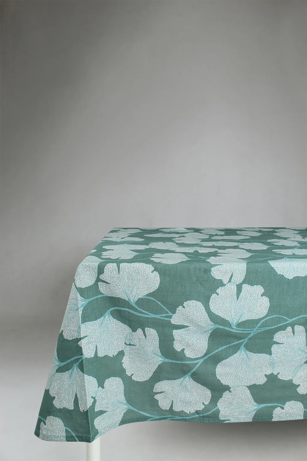 Asztalterítők - Pamut terítő Abril (sötétzöld)