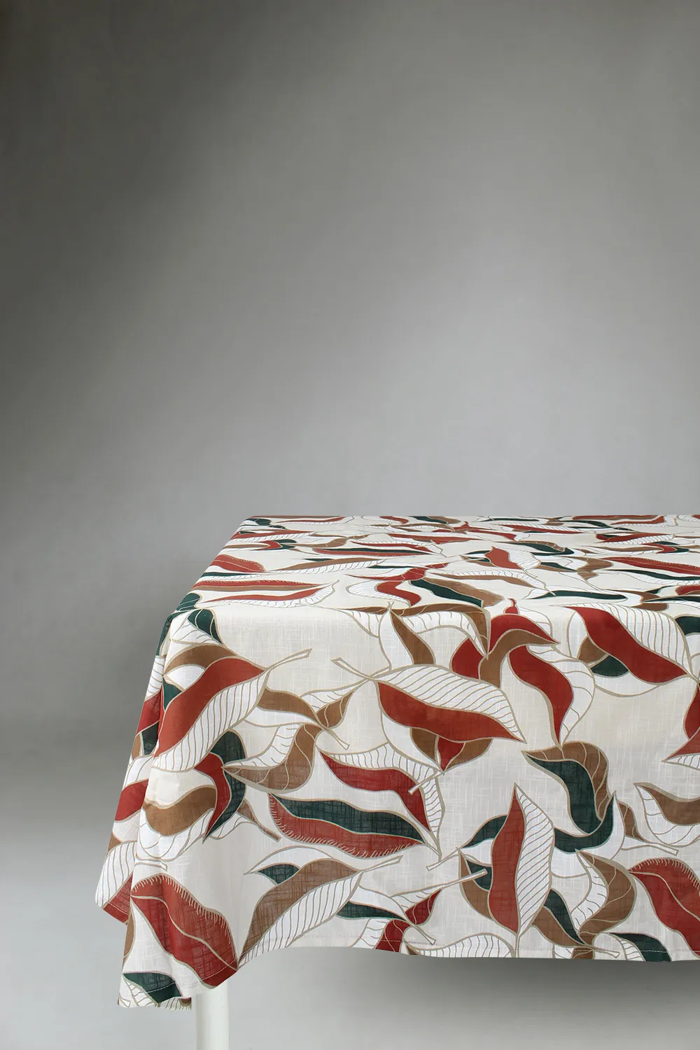 Asztalterítők - Pamut terítő Amalie (bézs/rozsdabarna)