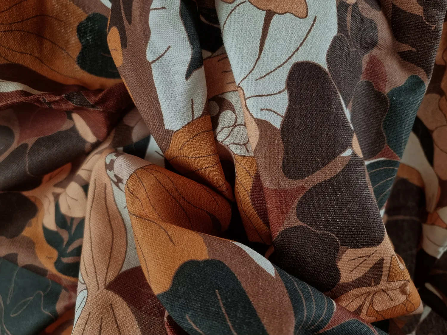 Asztalterítők - Pamut terítő Asta (barna)