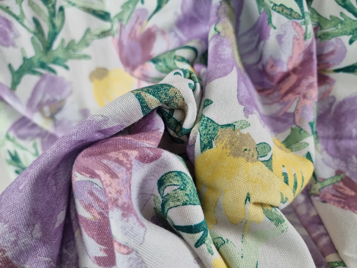 Asztalterítők - Pamut terítő Cutie (lila)