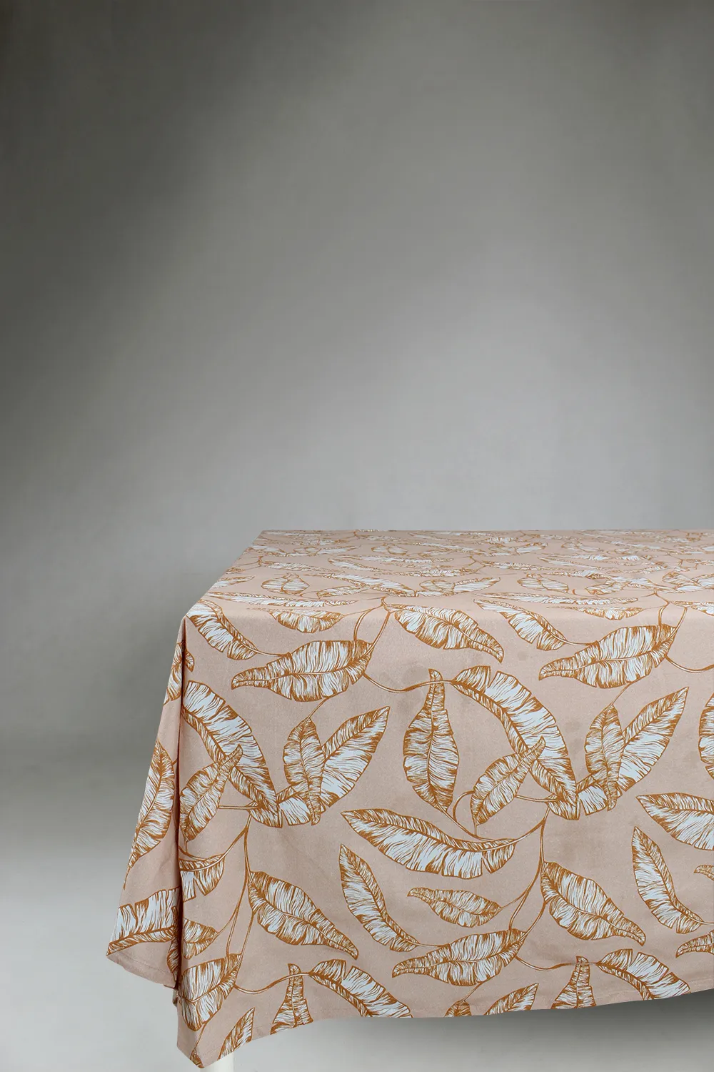 Asztalterítők - Pamut terítő Leaves (narancssárga)