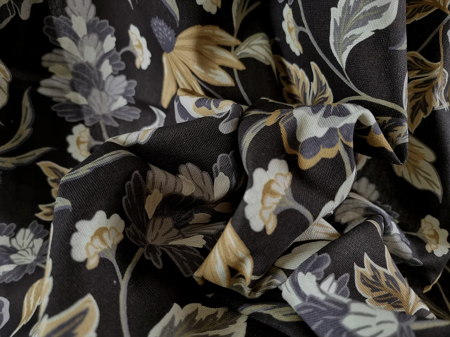 Asztalterítők - Pamut terítő Mathilde (kék)