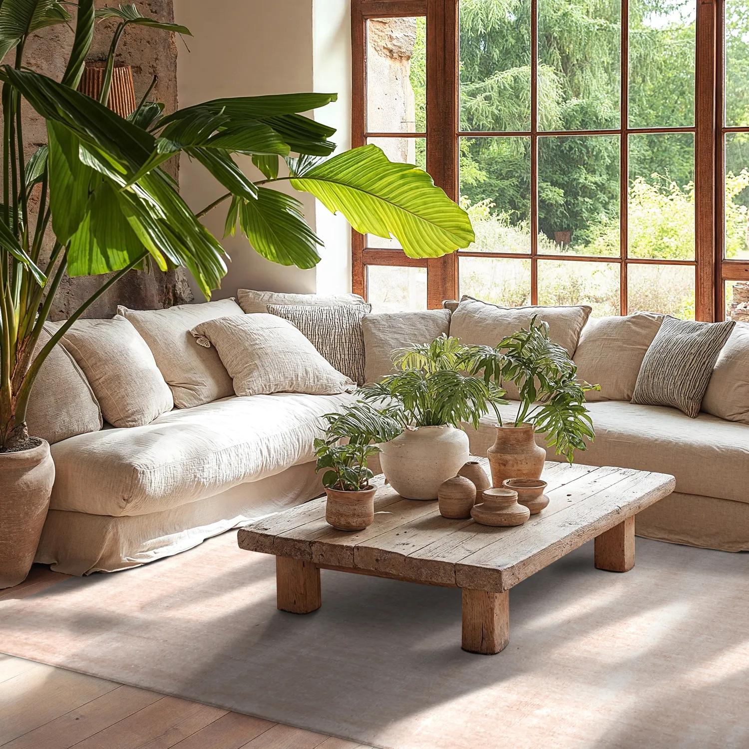 Recycled PET with viscose look (világosbarna)