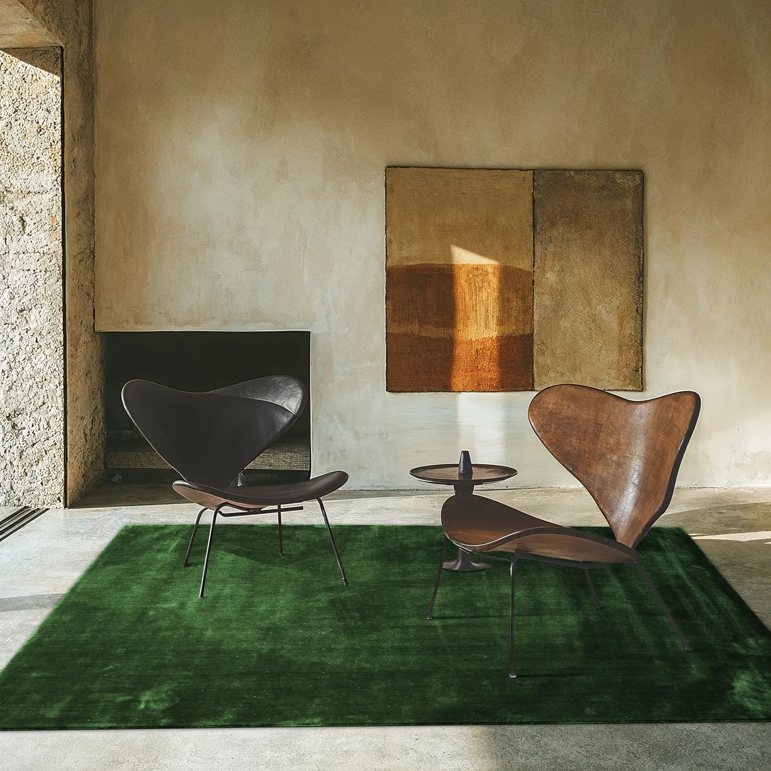 Recycled PET with viscose look (zöld)