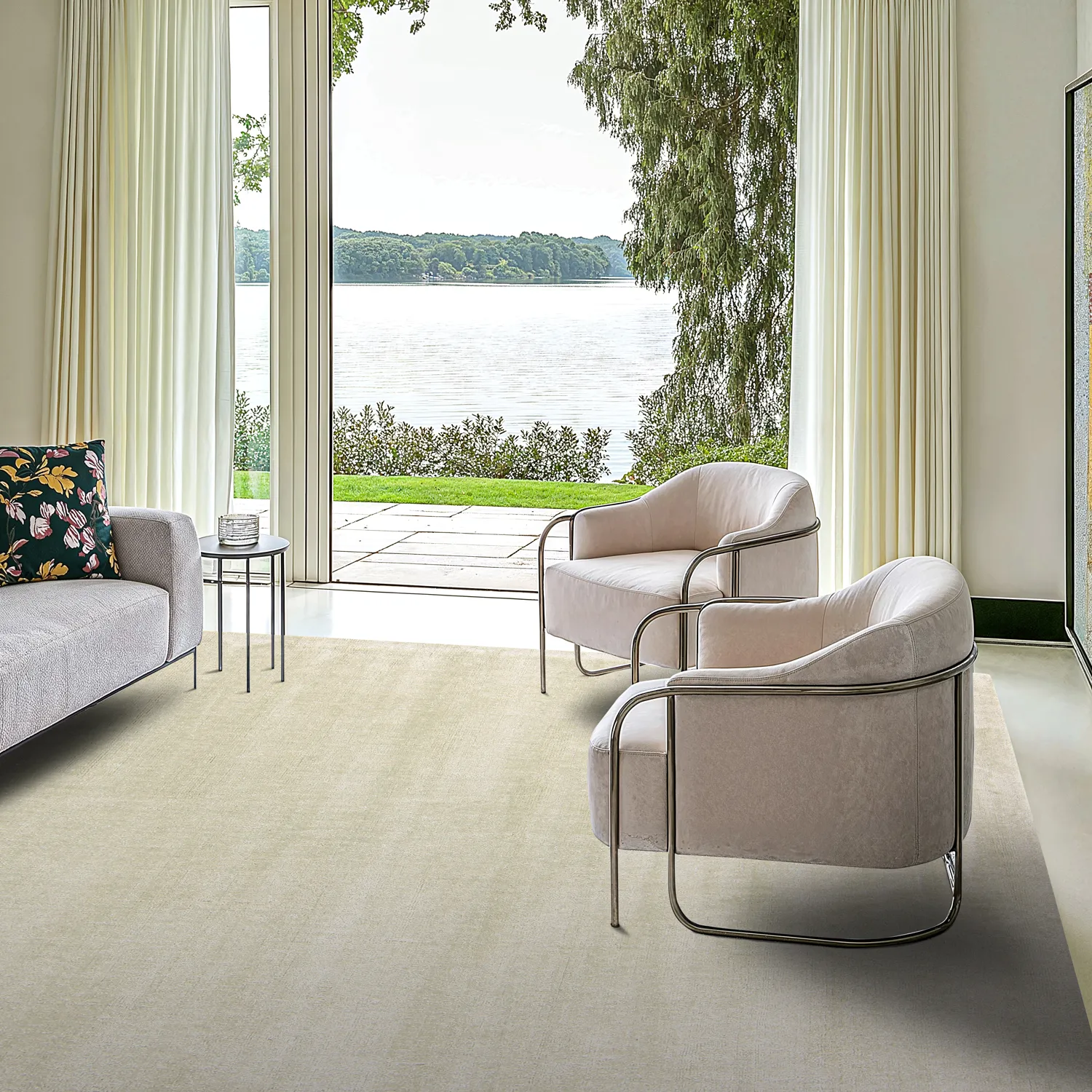 Recycled PET with viscose look (mentazöld)