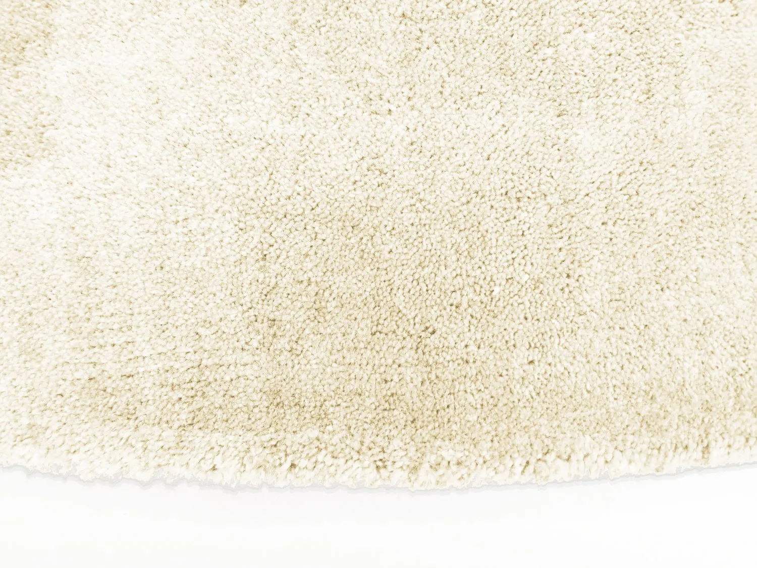 Rund matta - Recycled PET with viscose look (offwhite)