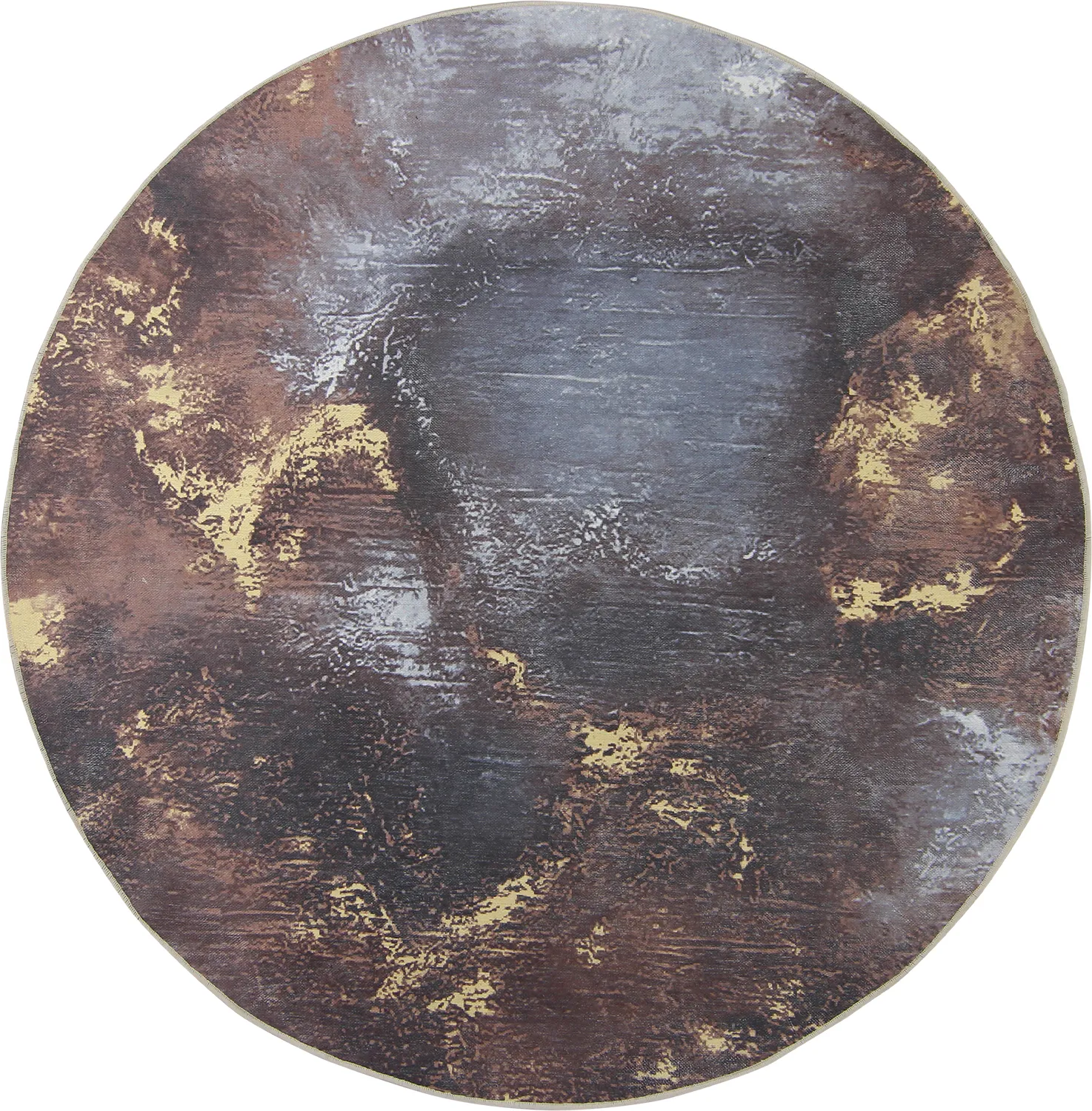 Kerek szőnyeg - Sanza (szürke/többszínű)