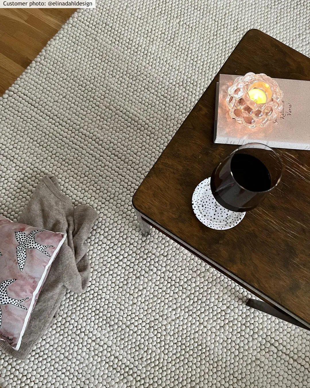 Gyapjúszőnyeg - Avafors Wool Bubble (bézs)