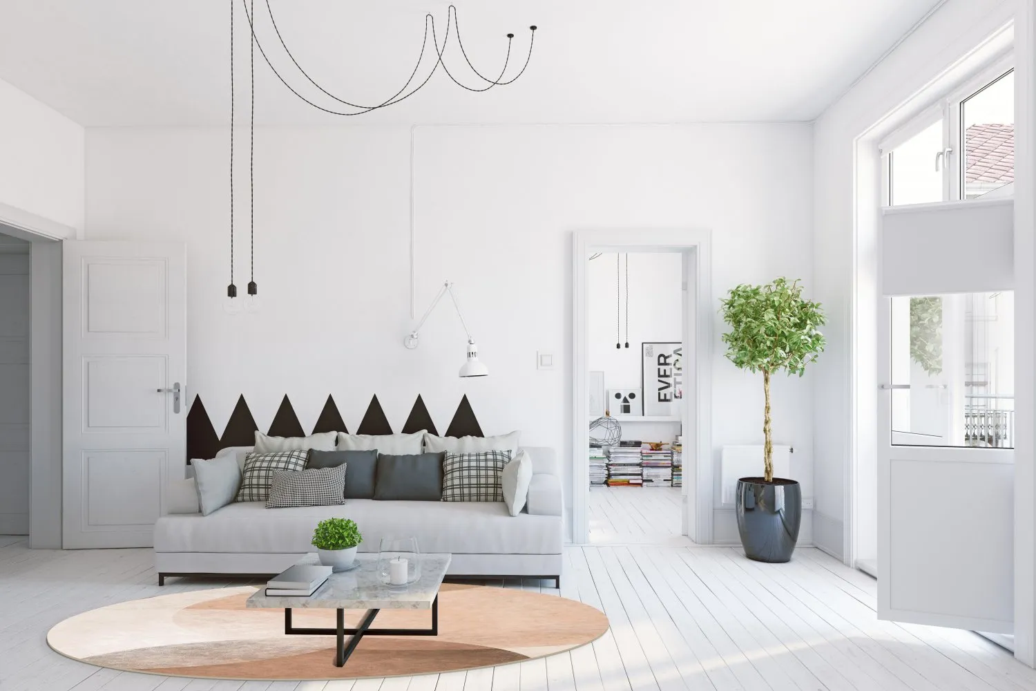 Kerek szőnyeg - Craon (többszínű)