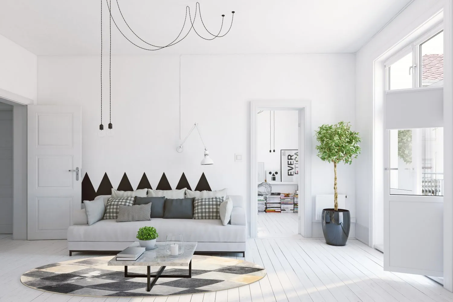 Kerek szőnyeg - Daire (többszínű)