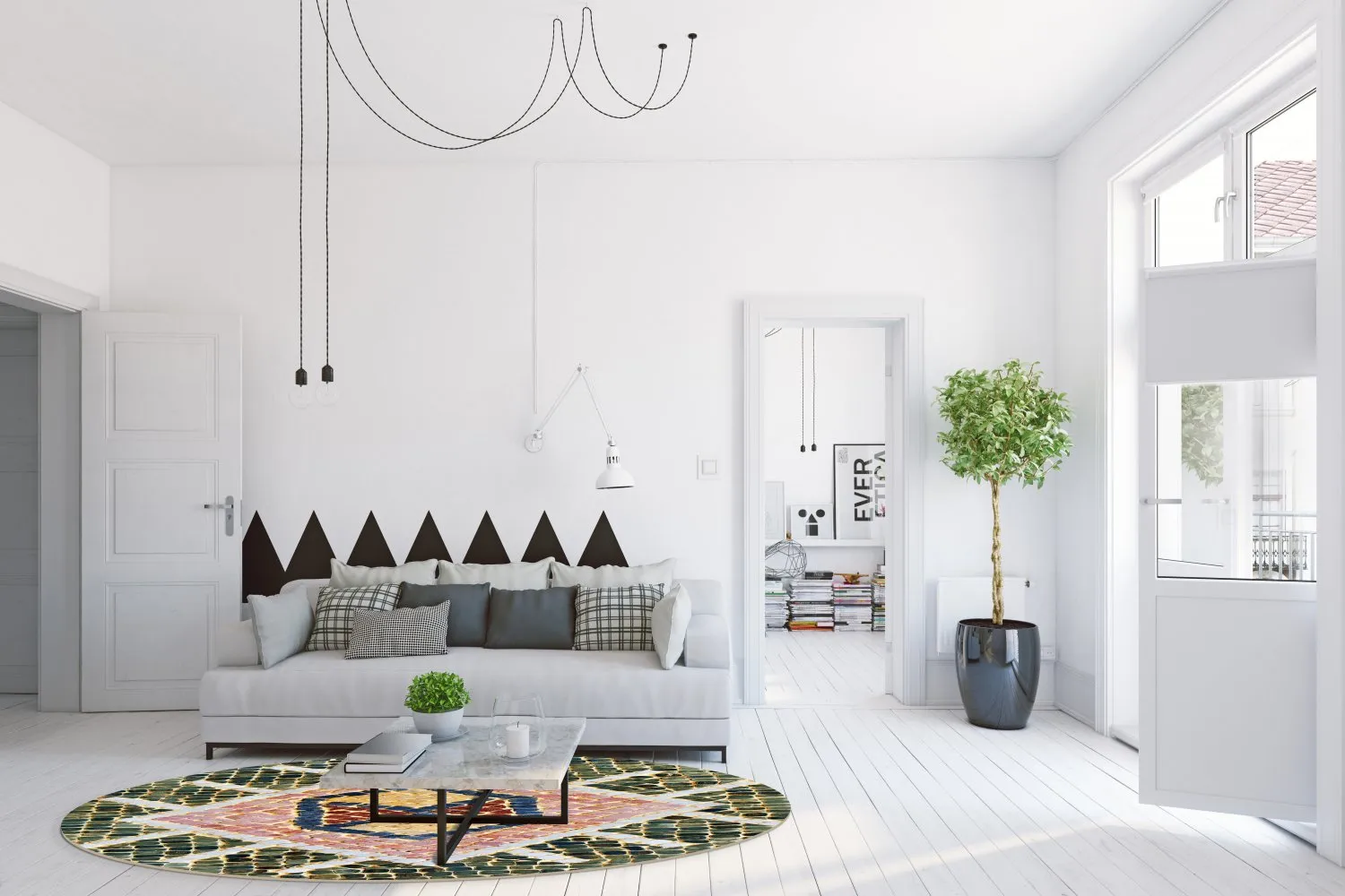 Kerek szőnyeg - Laconi (többszínű)