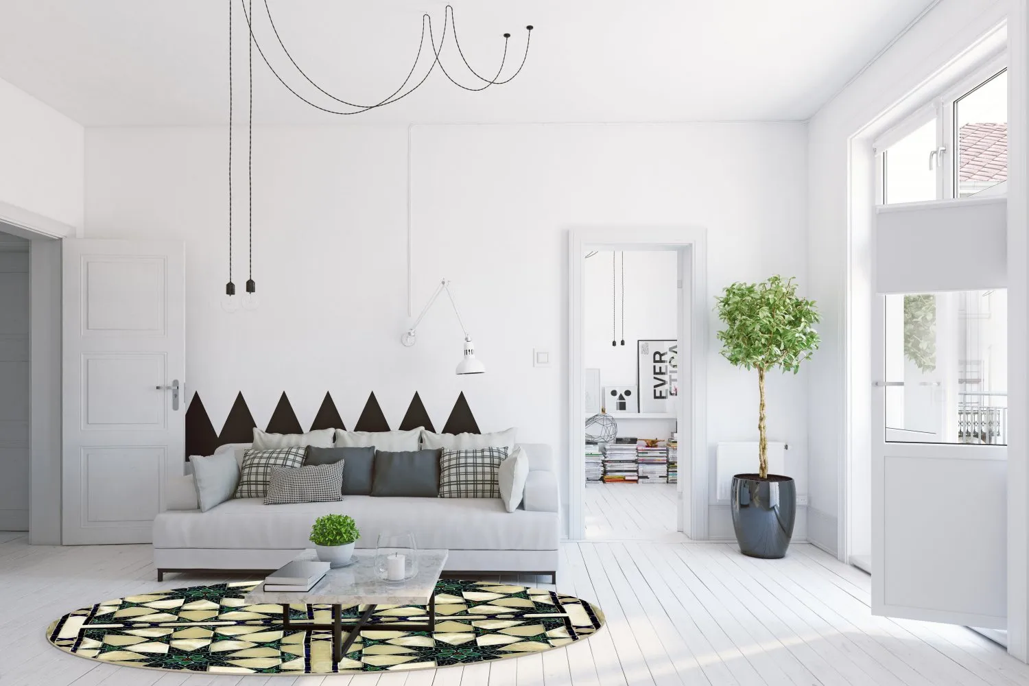 Kerek szőnyeg - Pino (többszínű)